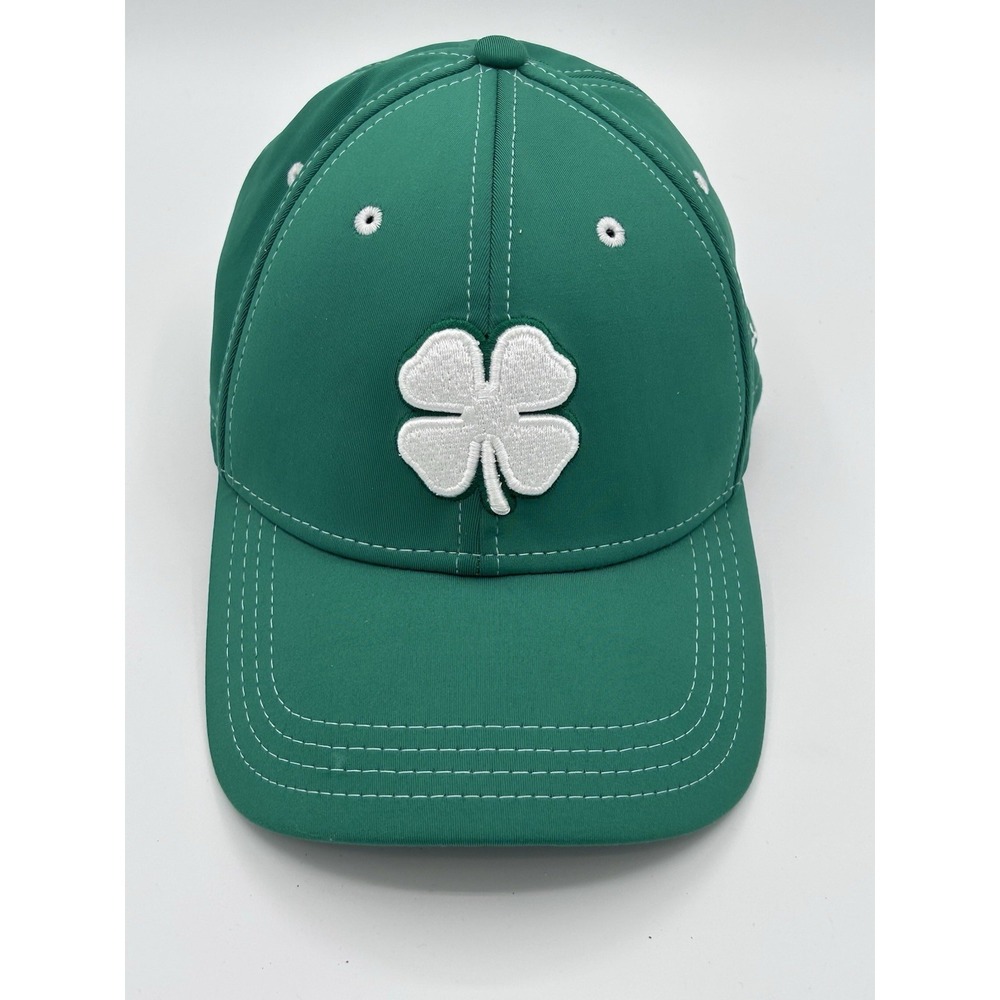 BLACK CLOVER Live Lucky Kelly Green A-Flex Fit S/M Baseball Hat Cap Golf Preppy